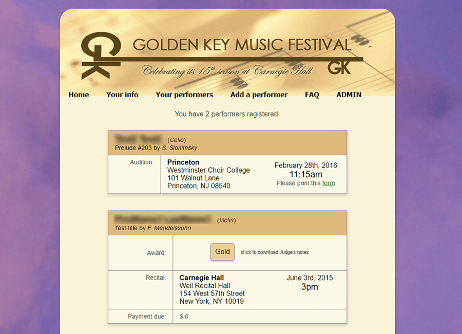 Golden Key Festival