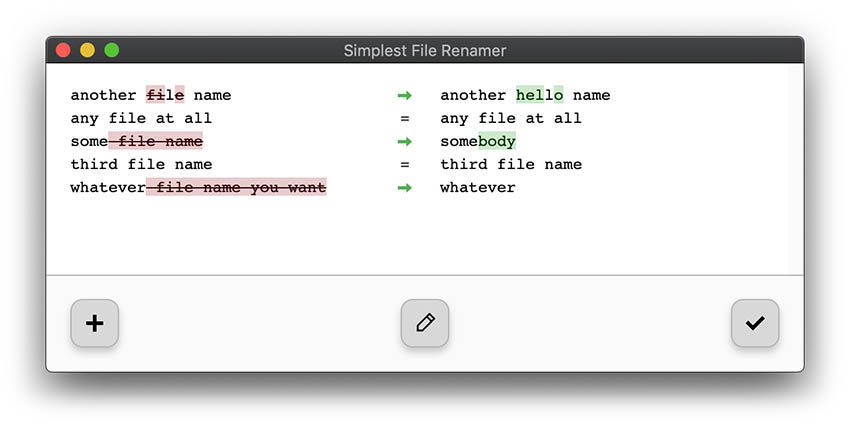 Simplest File Renamer screenshot