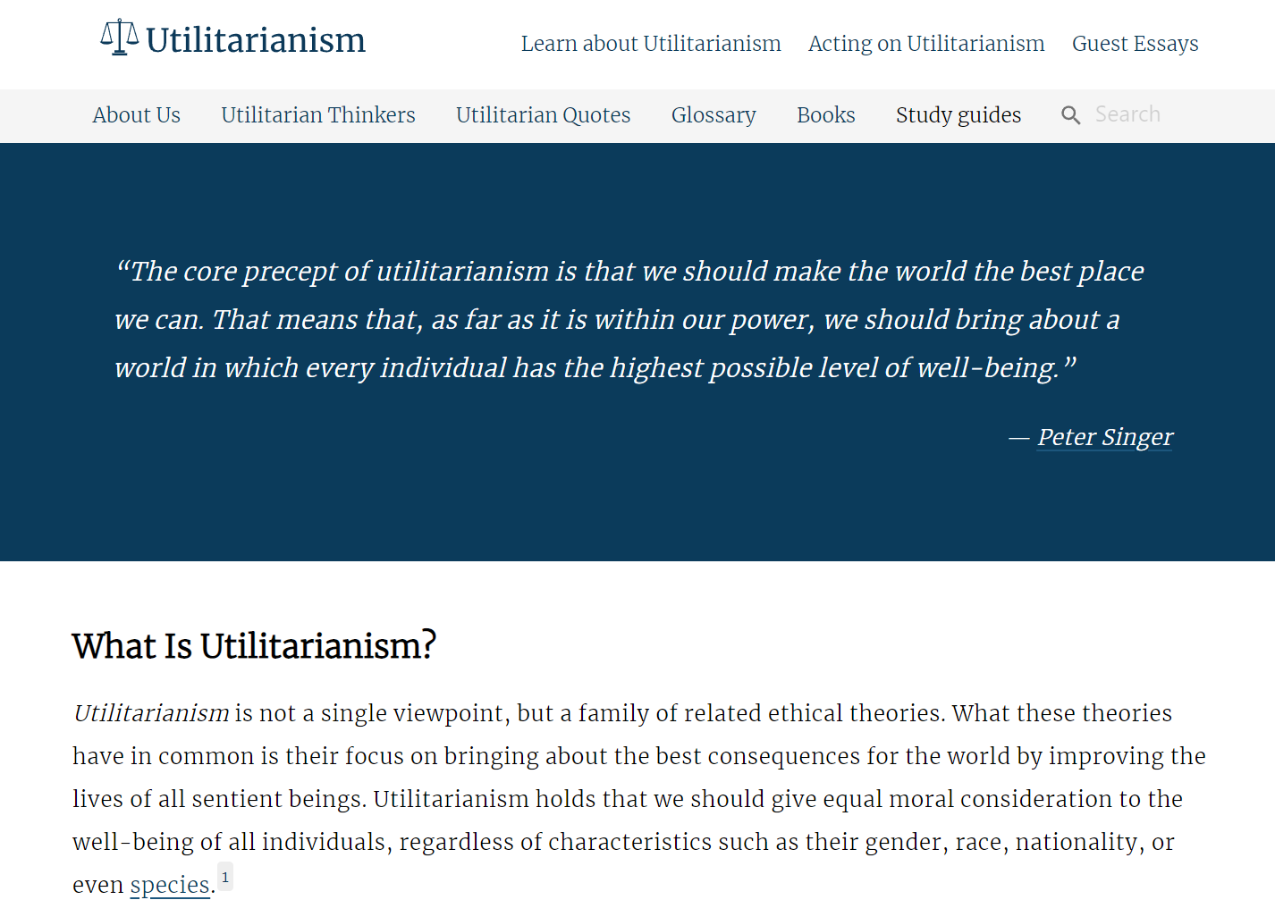 Utilitarianism.net