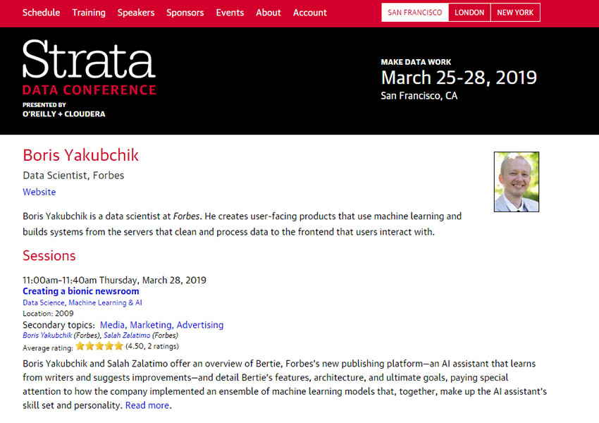 O’Reilly Strata Data Science